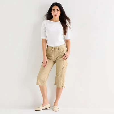 St. John's Bay Womens Straight Capri Pant