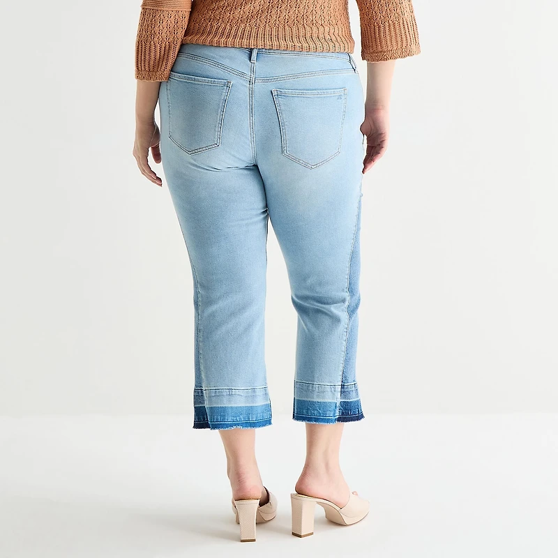 JS Jessica Simpson Womens - Plus High Rise Flare Leg Jean