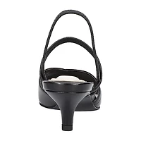Easy Street Unna Womens Pointed Closed Toe Kitten Heel Pumps