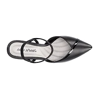 Easy Street Unna Womens Pointed Closed Toe Kitten Heel Pumps