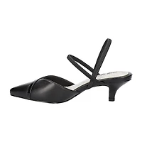 Easy Street Unna Womens Pointed Closed Toe Kitten Heel Pumps