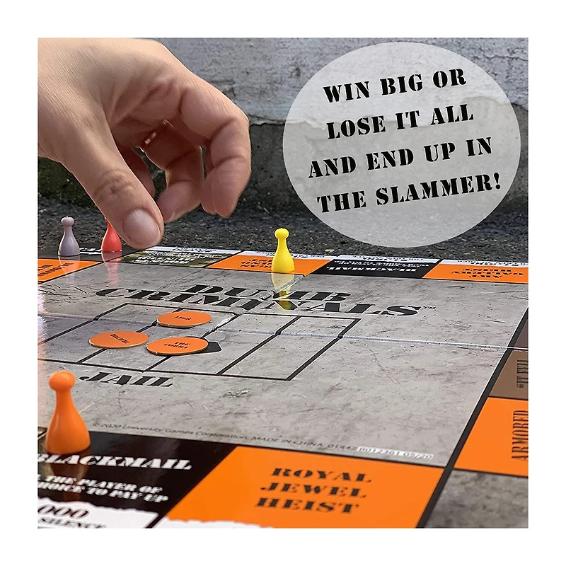 University Games Dumb Criminals: The Board Game Board Game