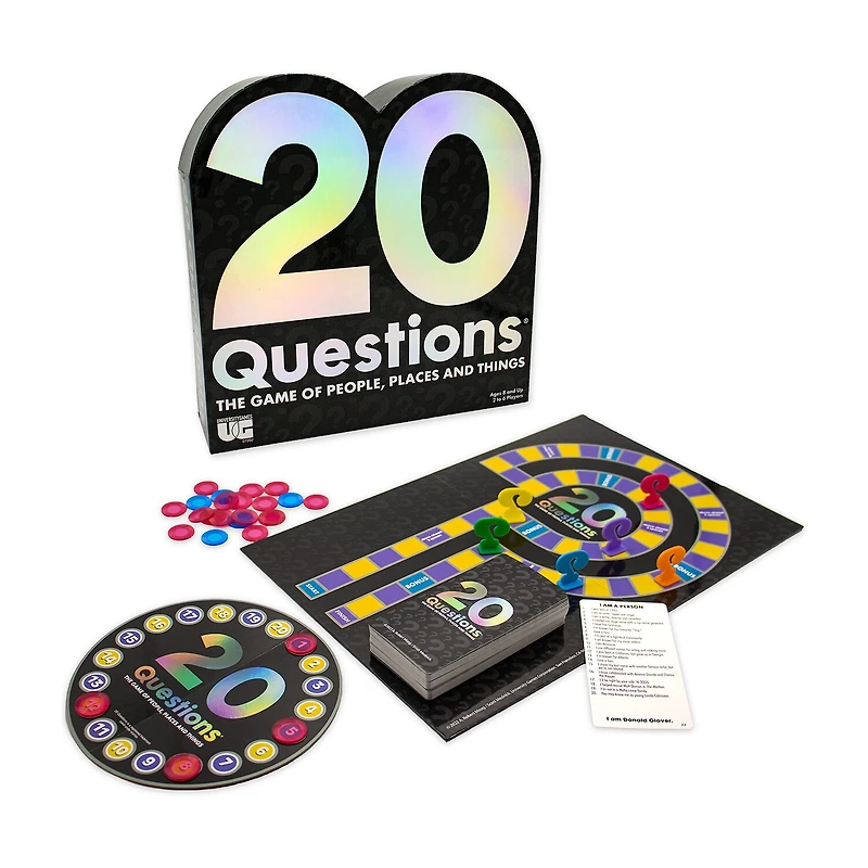 University Games 20 Questions Game People Places Things Board Game
