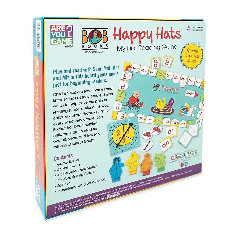 Areyougame.Com Bob Books Happy Hats My First Reading Gm Board Game