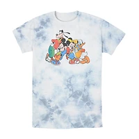Mens Short Sleeve Mickey and Friends Graphic T-Shirt