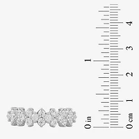 Womens 1 CT. T.W. Lab Grown White Diamond 10K Gold Cocktail Ring