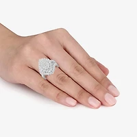 Womens 4 CT. T.W. Lab Grown White Diamond 10K Gold Marquise Cocktail Ring