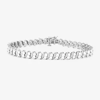 Womens 4 CT. T.W. Lab Grown White Diamond 10K Gold 7.25 Inch Tennis Bracelet