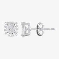 1 CT. T.W. Lab-Grown Diamond Sterling Silver Round Earring Set