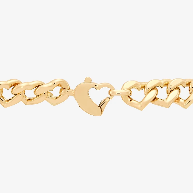 Made in Italy Womens 14K Gold 17 1/2 Inch Link Chain Necklace