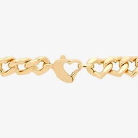 Made in Italy Womens 14K Gold 17 1/2 Inch Link Chain Necklace