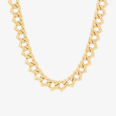 Made in Italy Womens 14K Gold / Inch Link Chain Necklace