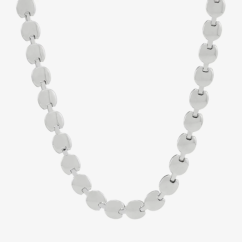 Made in Italy Womens Sterling Silver 18 Inch Link Necklace