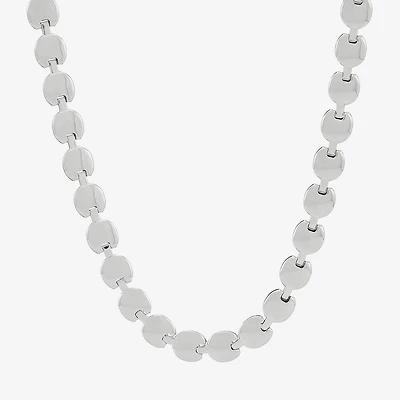 Made in Italy Womens Sterling Silver 18 Inch Link Necklace