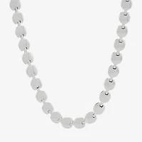 Made in Italy Womens Sterling Silver 18 Inch Link Necklace