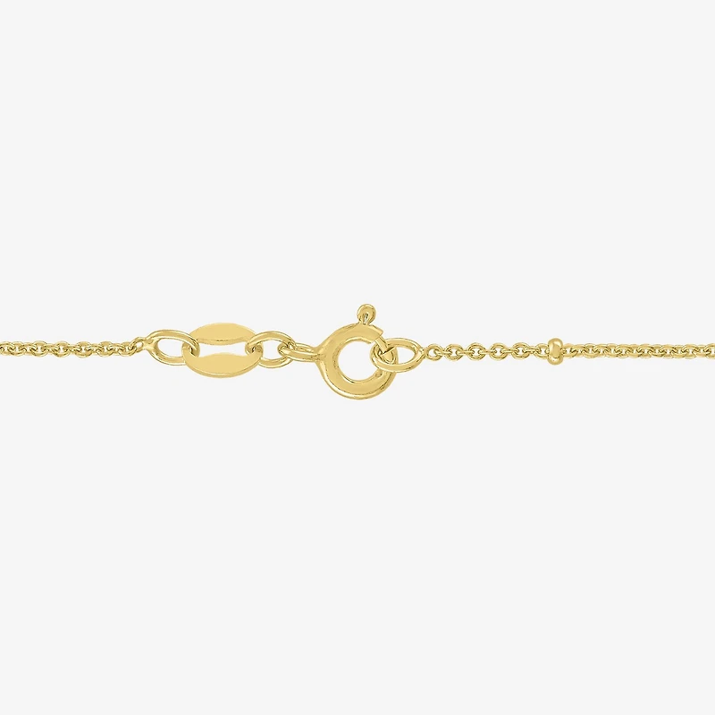 G-H / Si2-I1) Womens 1/ CT. T.W. Lab Grown White Diamond 14K Gold Over Silver Sterling Silver Cross 18 Inch Pendant Necklace