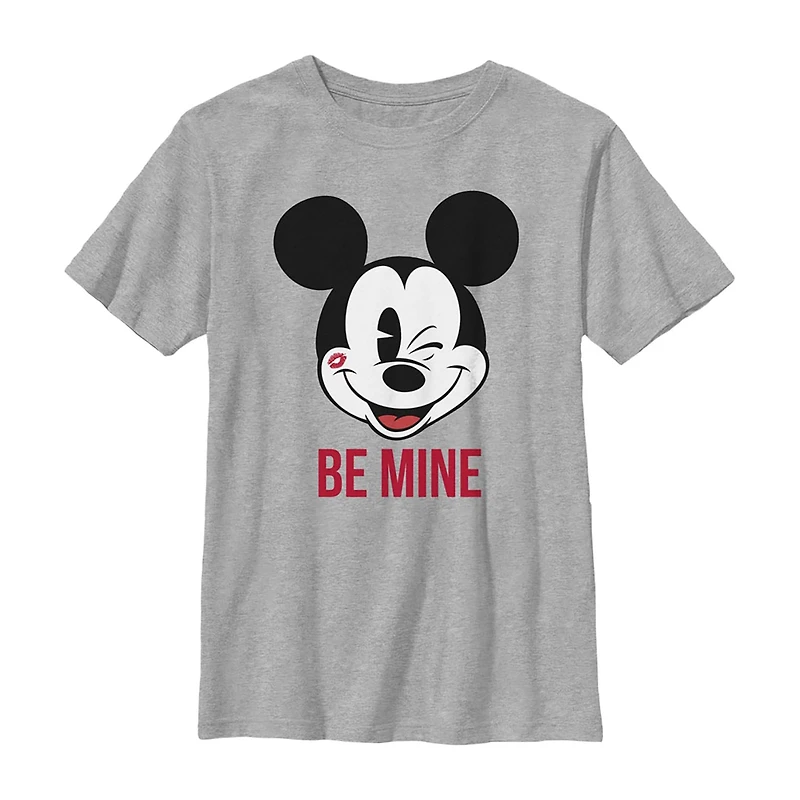 Disney Collection Little & Big Kid Boys Crew Neck Short Sleeve Regular Fit Mickey Mouse Graphic T-Shirt