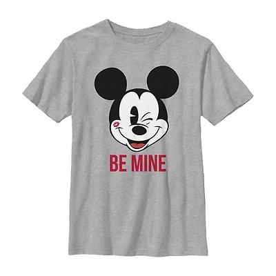 Disney Collection Little & Big Kid Boys Crew Neck Short Sleeve Regular Fit Mickey Mouse Graphic T-Shirt