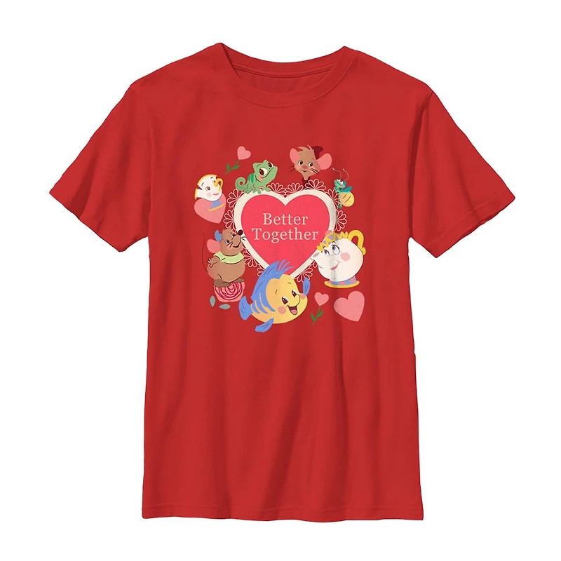 Disney Collection Little & Big Kid Boys Crew Neck Short Sleeve Regular Fit Graphic T-Shirt