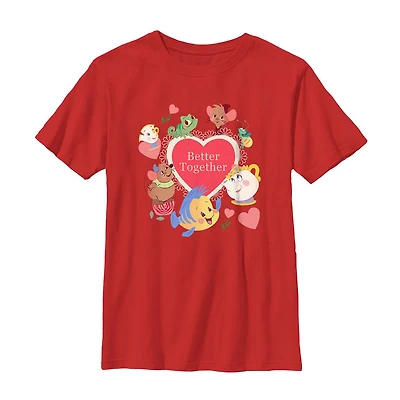 Disney Collection Little & Big Kid Boys Crew Neck Short Sleeve Regular Fit Graphic T-Shirt