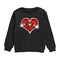 Disney Collection Little & Big Kid Boys Crew Neck Short Sleeve Regular Fit Iron Man Graphic T-Shirt