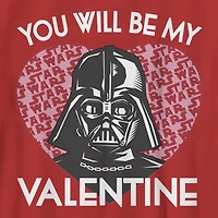Disney Collection Darth Vader Little & Big Kid Boys Crew Neck Short Sleeve Regular Fit Star Wars Graphic T-Shirt