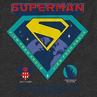 Mens Crew Neck Short Sleeve Regular Fit Superman Big and Tall Graphic T-Shirt
