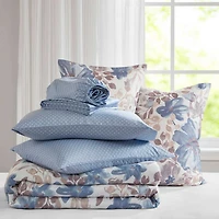 Madison Park Essentials Piper Floral Complete Bedding Set with Sheets