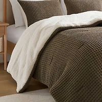 Madison Park Ellis Chenille Sherpa Reverse Soft Comforter Set