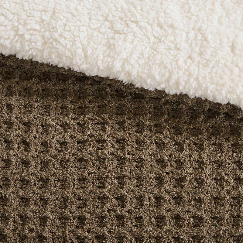 Madison Park Ellis Chenille Sherpa Reverse Soft Comforter Set