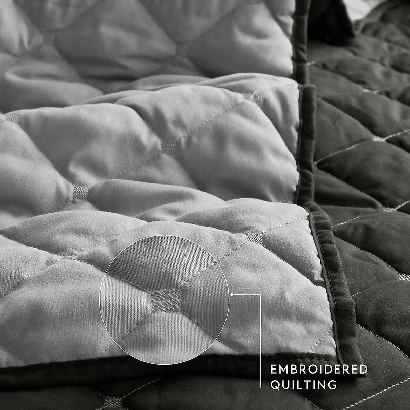 Madison Park Bianca Stripe 7-pc. Midweight Comforter & Coverlet Set
