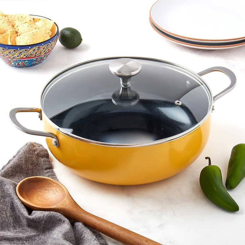 Infuse Aluminum Non-Stick 6-qt Caldero Saute Pan
