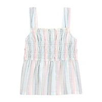 Carter's Little & Big Kid Girls Square Neck Sleeveless Tunic Top