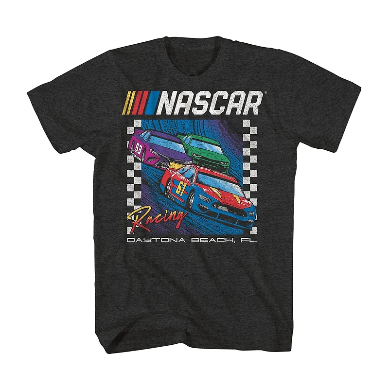 Nascar Mens Crew Neck Short Sleeve Regular Fit Big and Tall Graphic T-Shirt