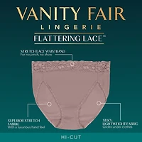 Vanity Fair Womens High Cut Panty 13280