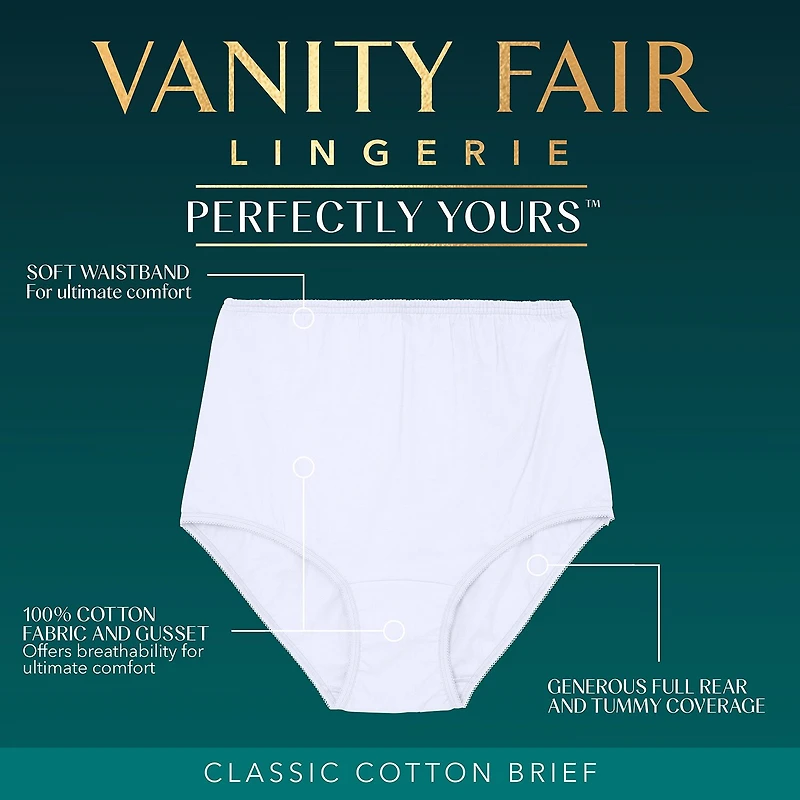 Vanity Fair Womens Average + Full Figure Brief Panty 15318