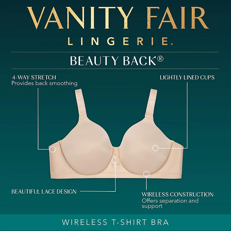 Vanity Fair® Beauty Back® Full-Figure Smoothing Comfort® Wireless Bra - 71380