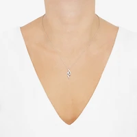 Limited Quantities! Womens 1/ CT. T.W. Lab Grown White Diamond Sterling Silver 18 Inch Pendant Necklace