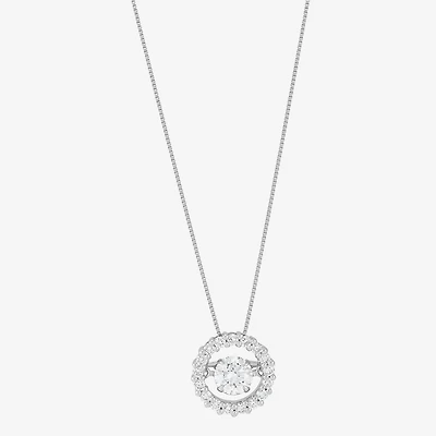 Limited Quantities! Womens 3/4 CT. T.W. Lab Grown White Diamond 14K Gold Circle 18 Inch Pendant Necklace