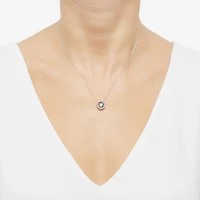 Limited Quantities! Womens 3/4 CT. T.W. Lab Grown White Diamond 14K Gold Circle 18 Inch Pendant Necklace