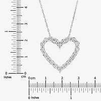 Limited Quantities! Womens 1/3 CT. T.W. Lab Grown White Diamond Sterling Silver Heart 18 Inch Pendant Necklace