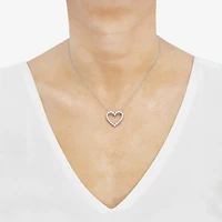 Limited Quantities! Womens 1/3 CT. T.W. Lab Grown White Diamond Sterling Silver Heart 18 Inch Pendant Necklace