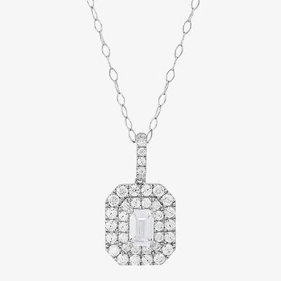 Limited Quantities! Womens 1 1/4 CT. T.W. Lab Grown White Diamond 14K Gold 18 Inch Pendant Necklace