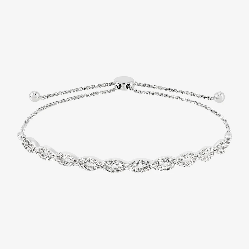 Limited Quantities! Womens 1 1/4 CT. T.W. Lab Grown White Diamond 10K Gold Bolo Bracelet