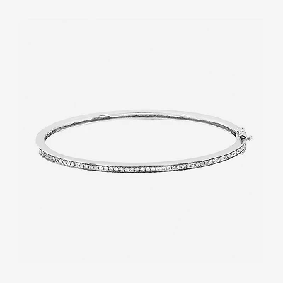 Limited Quantities! Womens 1/2 CT. T.W. Lab Grown White Diamond Sterling Silver Bangle Bracelet