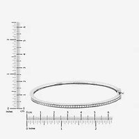 Limited Quantities! Womens 1/2 CT. T.W. Lab Grown White Diamond Sterling Silver Bangle Bracelet