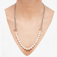 Limited Quantities! Womens White Sterling Silver 24 Inch Strand Necklace