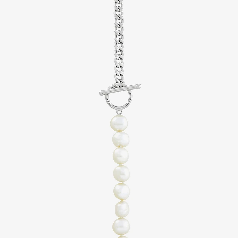 Limited Quantities! Womens White Sterling Silver 24 Inch Strand Necklace