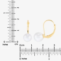 Limited Quantities! Womens Dyed White Cultured Freshwater Pearl 14K Gold Drop Earrings