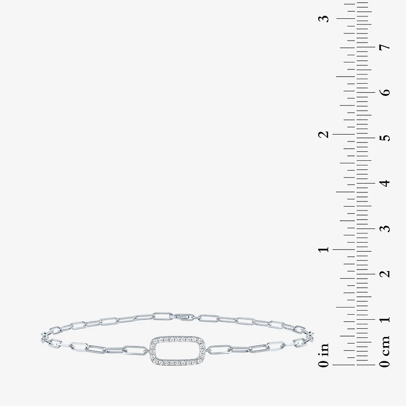 Diamond Addiction (G-H / Si2-I1) Womens 10K Gold 8 Inch Link Chain Bracelet